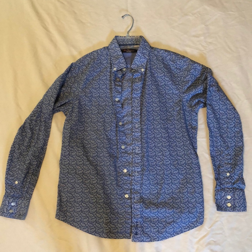Ben Sherman Paisley Dress Shirt size medium